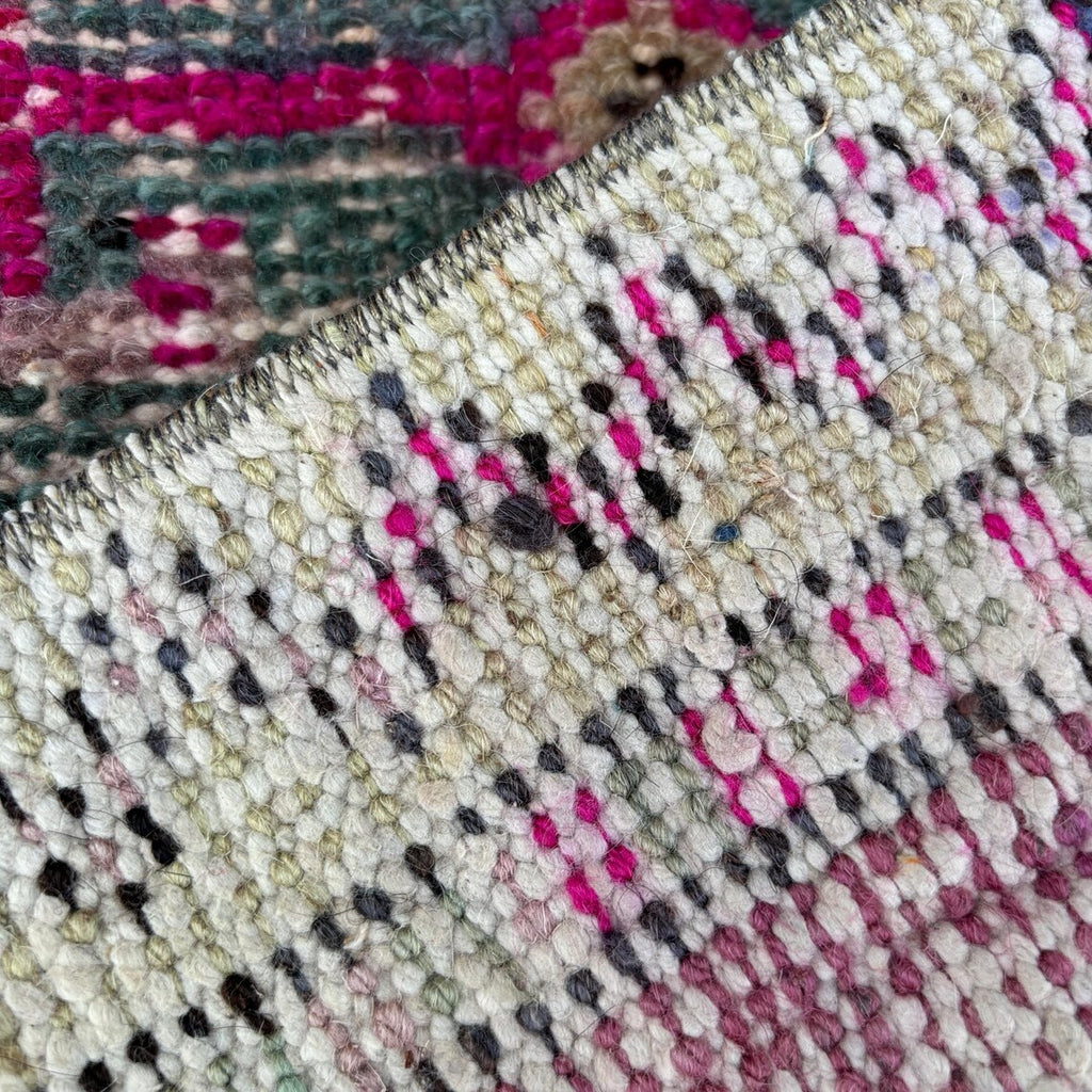 Vintage Turkish Mini Rug 1.5 x 2.8 ft