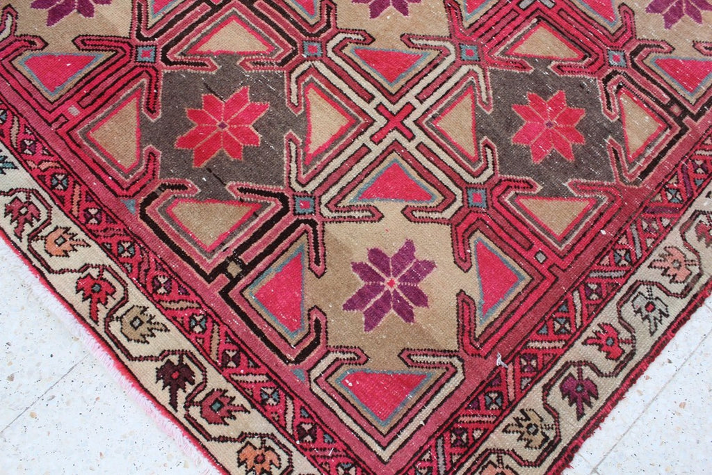 XL Vintage Persian Accent Area Rug 4.8 x 10.3 ft