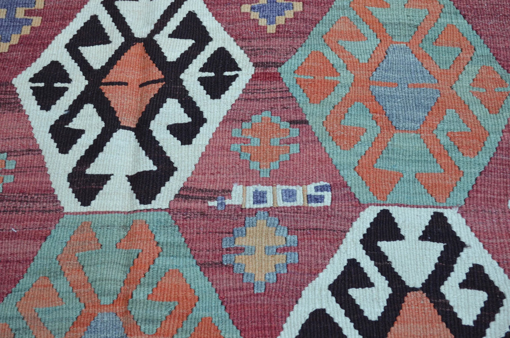 XL Vintage Turkish Accent Area Rug 5.4 x 8.5 ft