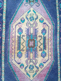Vintage Turkish Mini Rug 1.7 x 2.8 ft