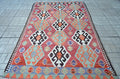 XL Vintage Turkish Accent Area Rug 5.4 x 8.5 ft