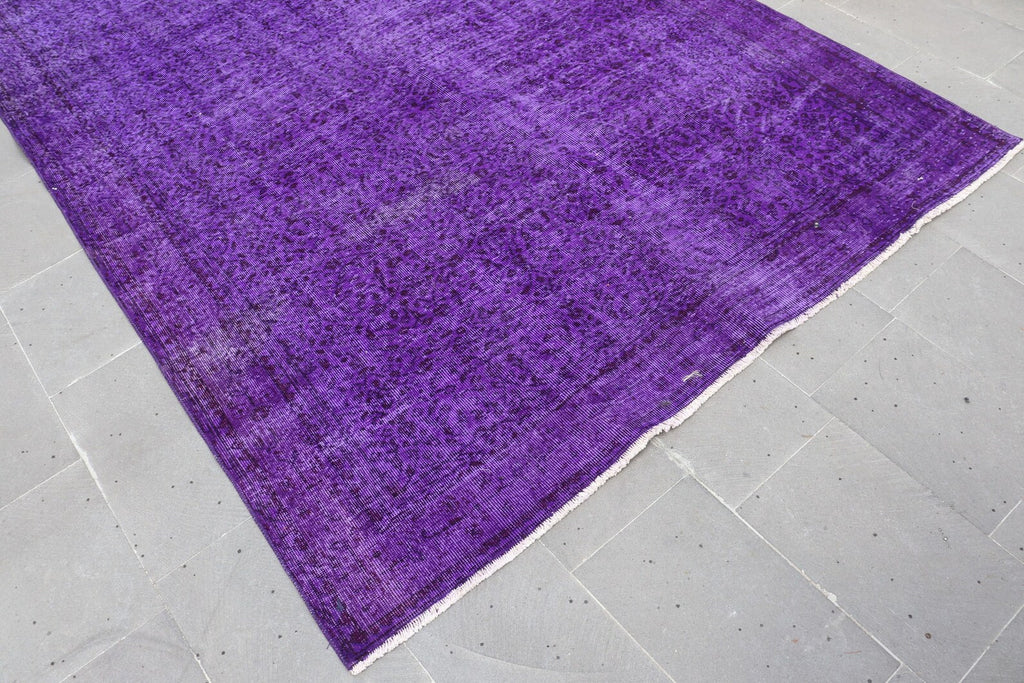XL Vintage Turkish Accent Area Rug 6.7 x 10.3 ft