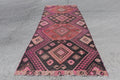 Vintage Turkish Accent Area rug 4.7 x 12 ft