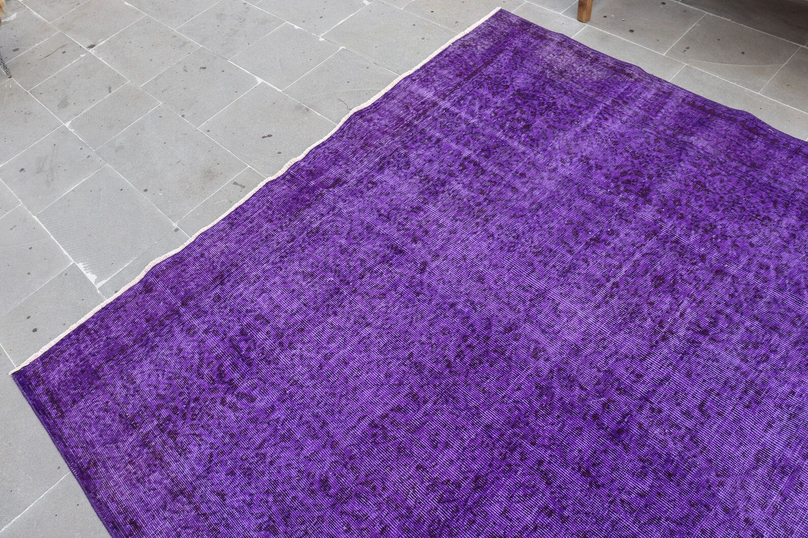 XL Vintage Turkish Accent Area Rug 6.7 x 10.3 ft