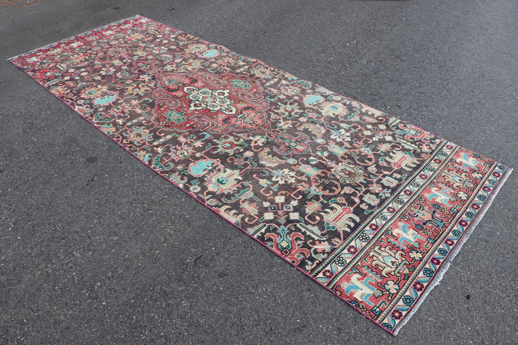 Vintage Persian Accent Area Rug 4.3 x 11.6 ft
