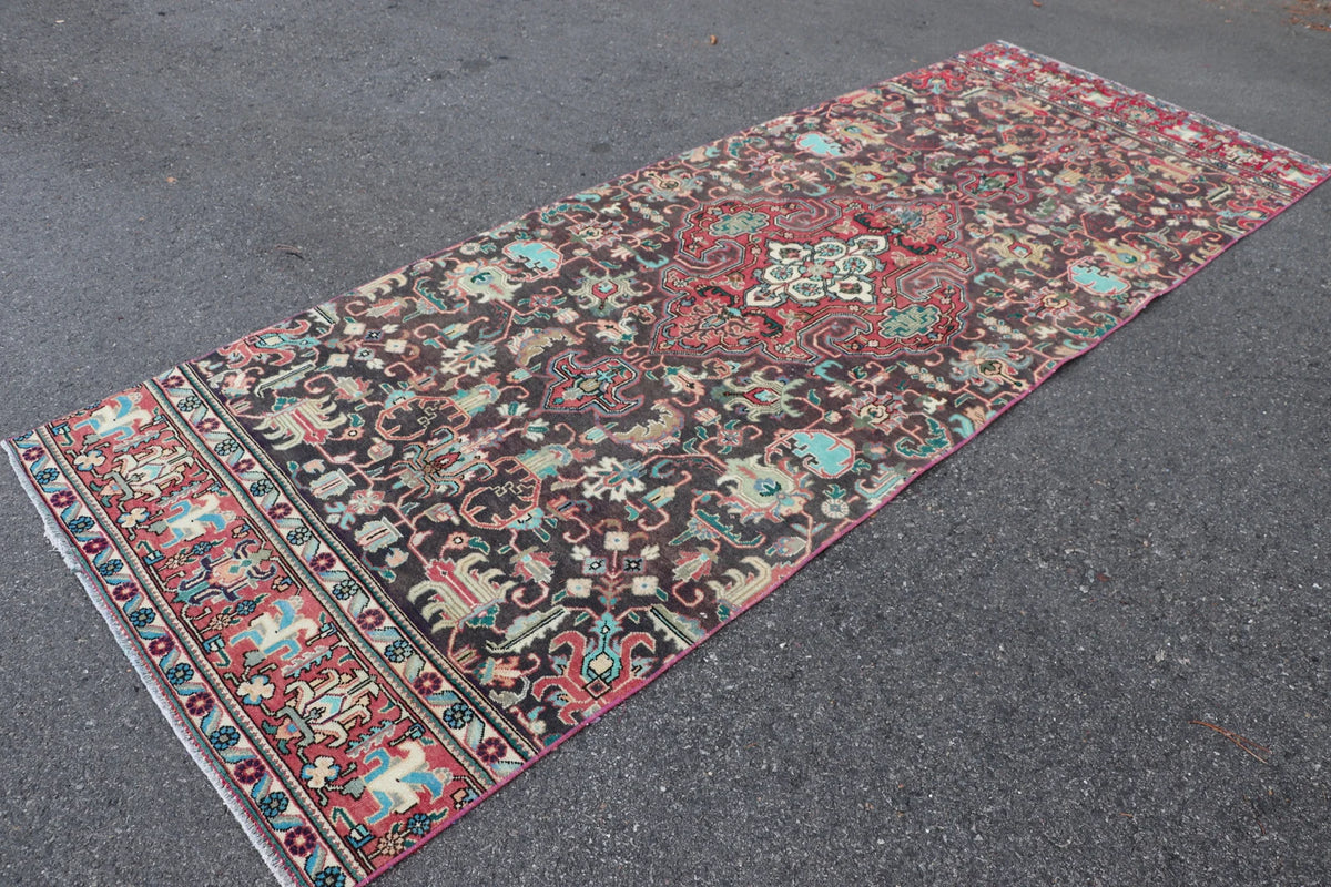 Vintage Persian Accent Area Rug 4.3 x 11.6 ft