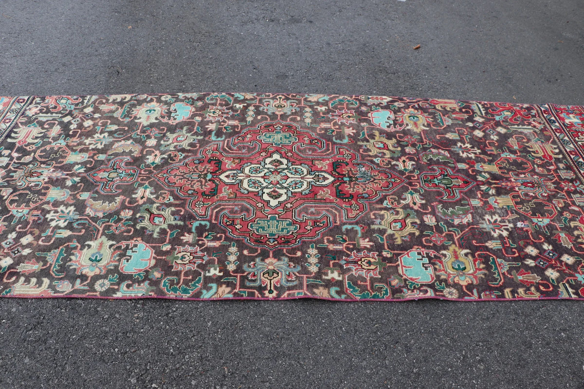 Vintage Persian Accent Area Rug 4.3 x 11.6 ft