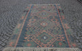 XL Vintage Turkish Accent Area Rug 5.6 x 10.8 ft