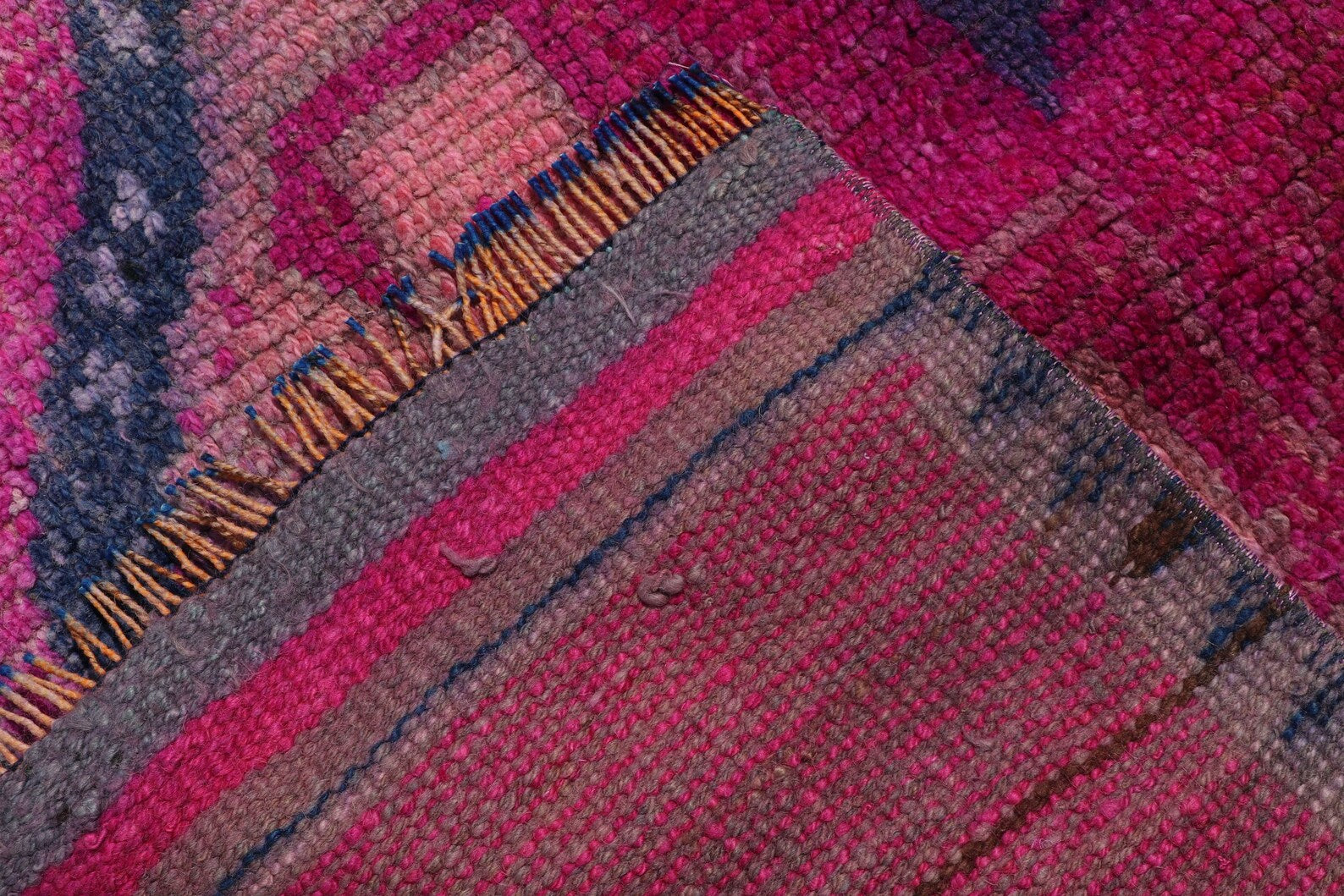 Vintage Turkish Runner Rug 2.9 x 10.3 ft