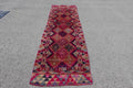 Vintage Turkish Runner rug 2.9 x 10.1 ft