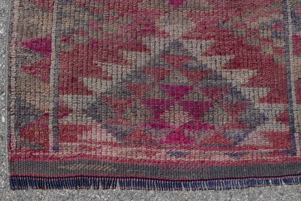 Vintage Turkish Runner Rug 2.6 x 11 ft