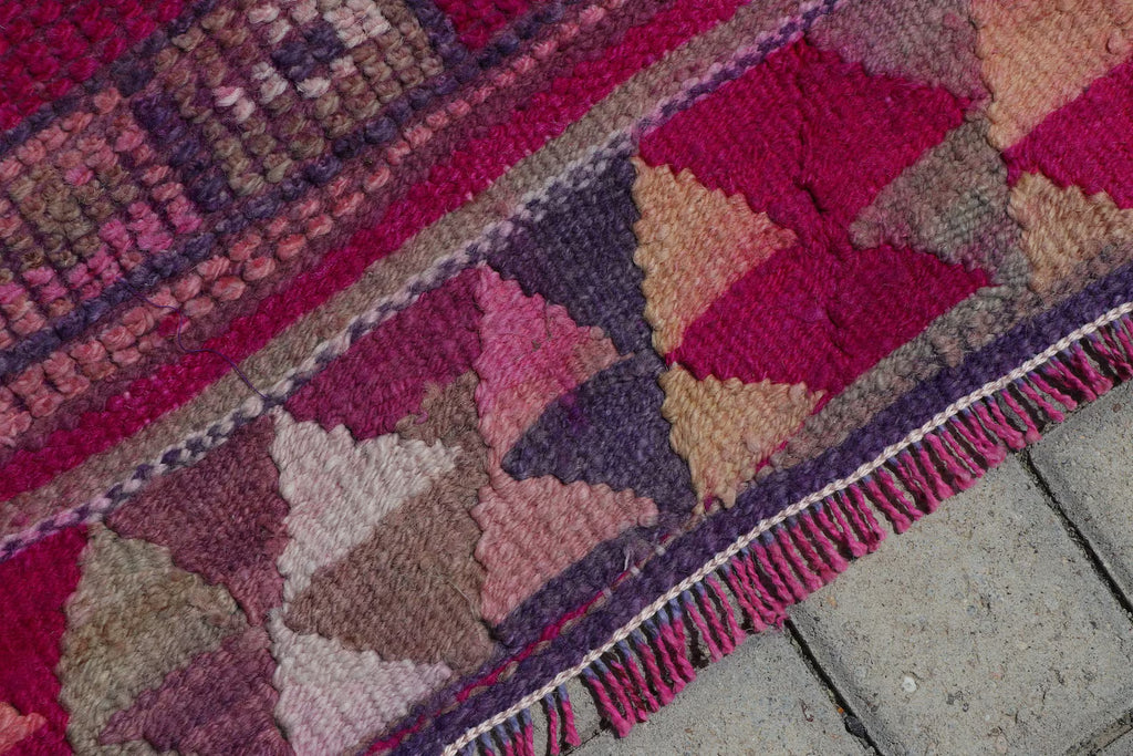Vintage Turkish Runner Rug 2.8 x 12 ft