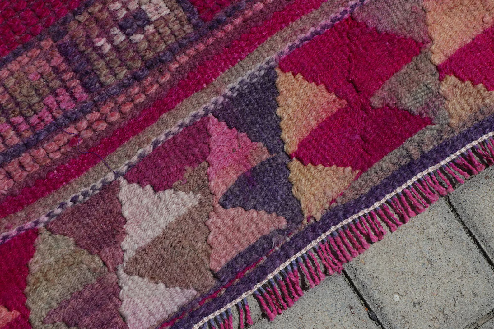 Vintage Turkish Runner Rug 2.8 x 12 ft