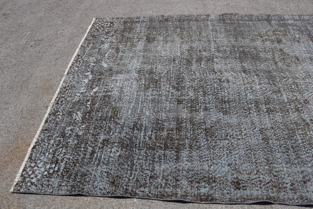 XL Vintage Turkish Accent Area Rug 6.6 x 9.5 ft
