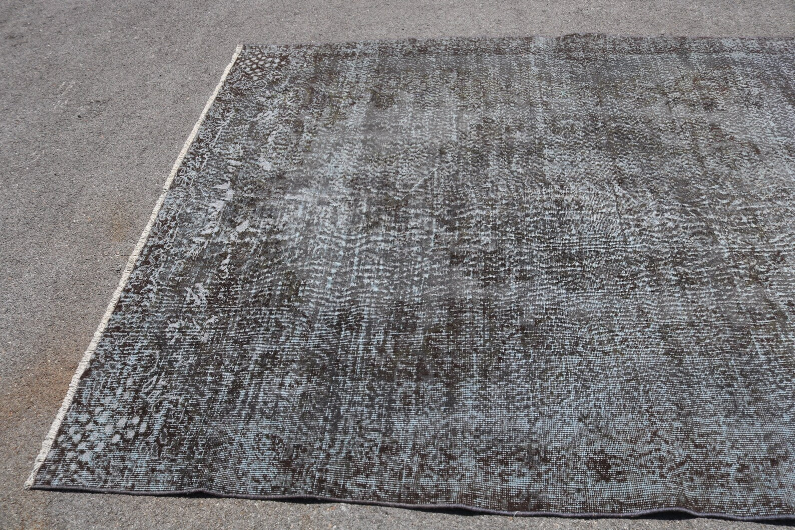 XL Vintage Turkish Accent Area Rug 6.6 x 9.5 ft