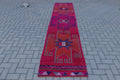 Vintage Turkish Runner rug 2.5 x 11.3 ft