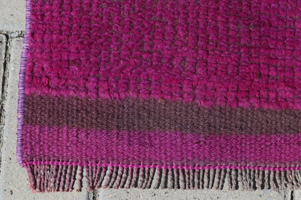 Vintage Turkish Runner Rug 2.6 x 9.8 ft