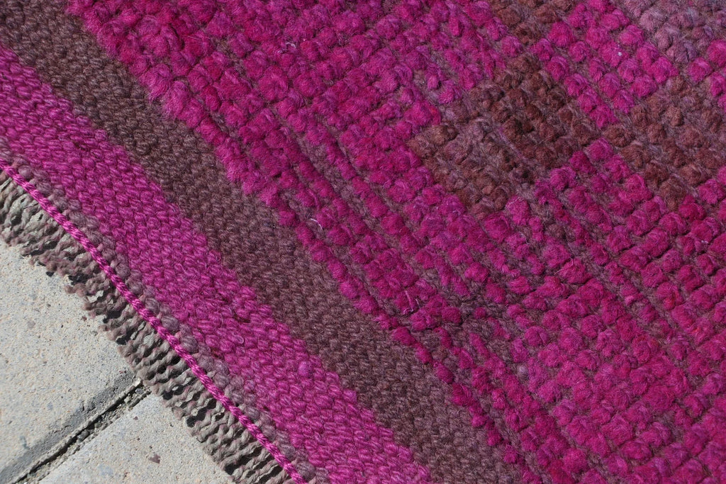 Vintage Turkish Runner Rug 2.6 x 9.8 ft