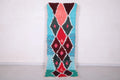 Vintage Moroccan Accent Area Rug 2.8 x 7.9 ft