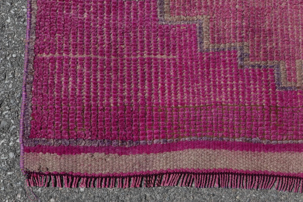 Vintage Turkish Runner rug 3.1 x 10.6 ft