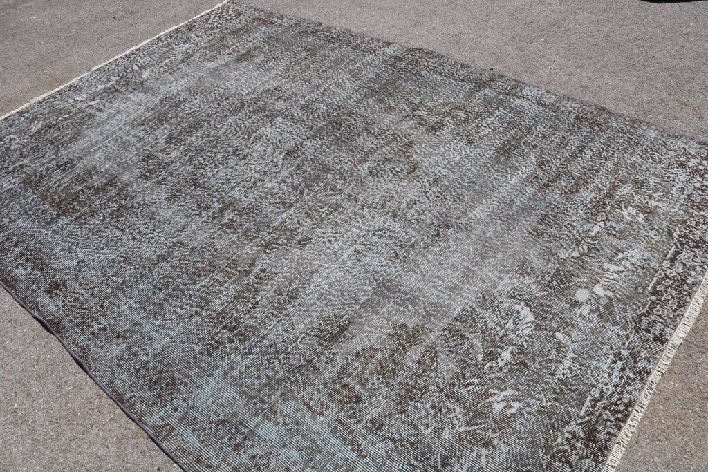 XL Vintage Turkish Accent Area Rug 6.6 x 9.5 ft