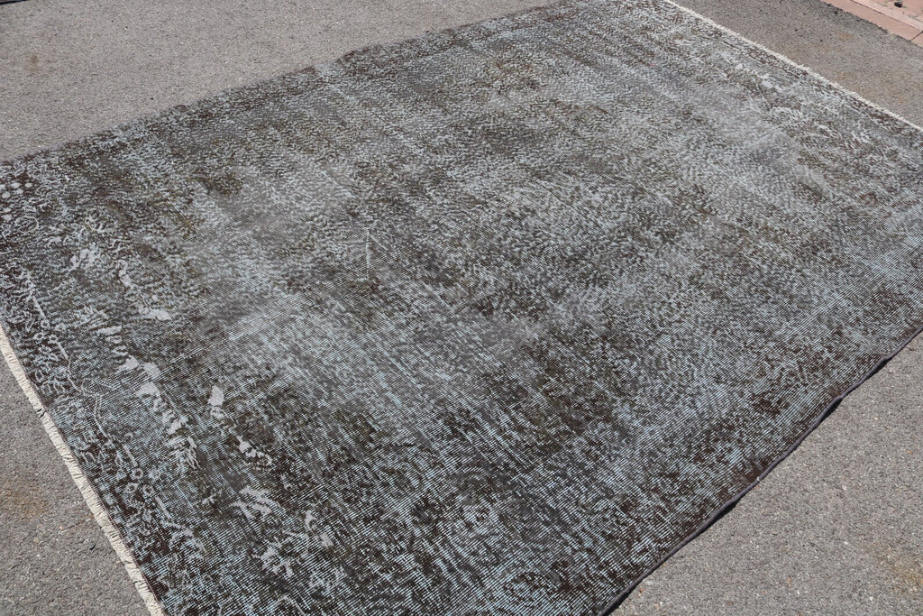 XL Vintage Turkish Accent Area Rug 6.6 x 9.5 ft