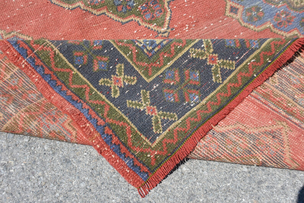 XL Vintage Turkish Accent Area rug 4.8 x 11.1 ft