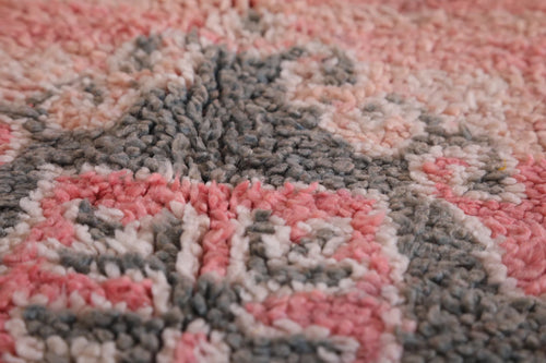 Vintage Moroccan Accent Area Rug  3.4 x 8 ft