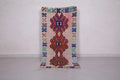 Vintage Moroccan Accent Area Rug 2.7 x 5.9 ft