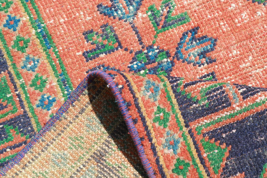 XL Vintage Turkish Accent Area rug 4.4 x 11.1 ft