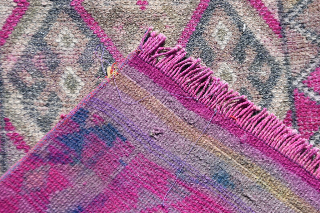 Vintage Turkish Runner Rug 2.7 x 11 ft