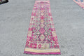 Vintage Turkish Runner Rug 2.7 x 11 ft