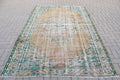 XL Vintage Turkish Accent Area rug 6 x 8.7 ft