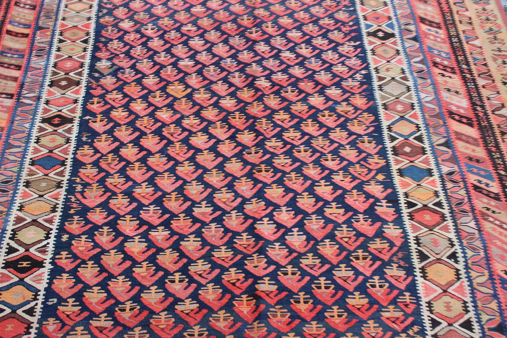 XL Vintage Turkish Accent Area Rug 5.9 x 13.1 ft