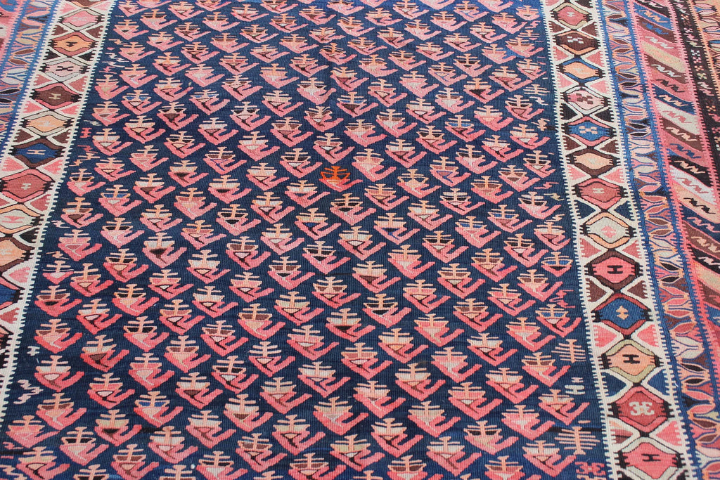 XL Vintage Turkish Accent Area Rug 5.9 x 13.1 ft