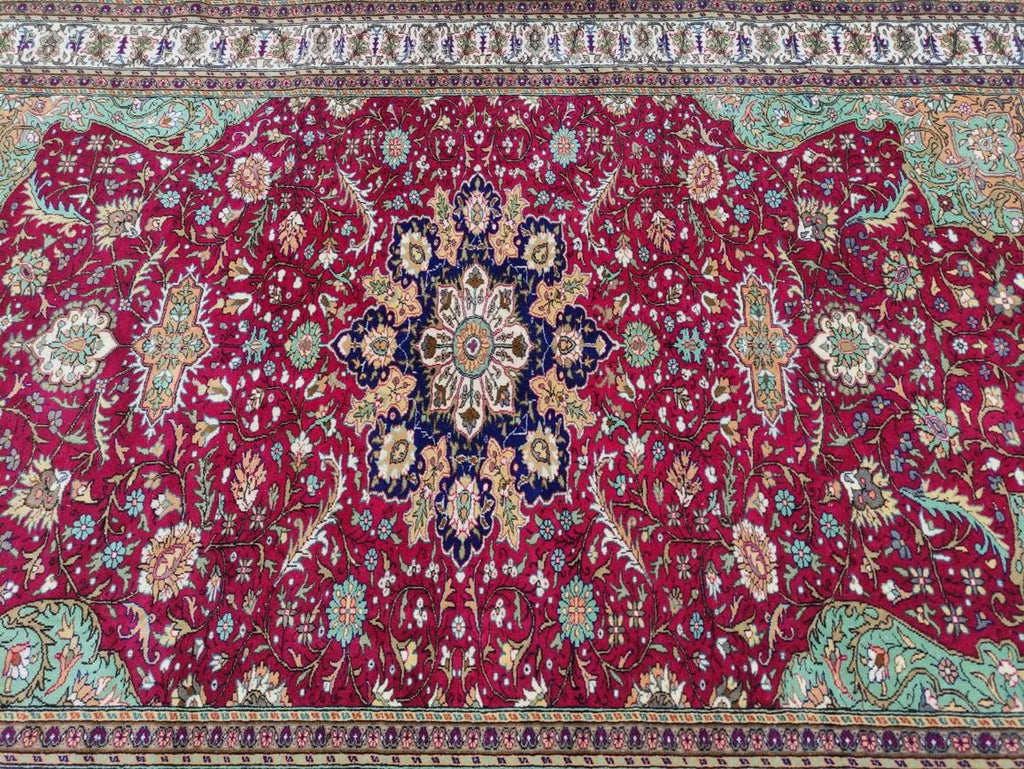 XL Vintage Persian Accent Area Rug 6.5 x 9.8 ft