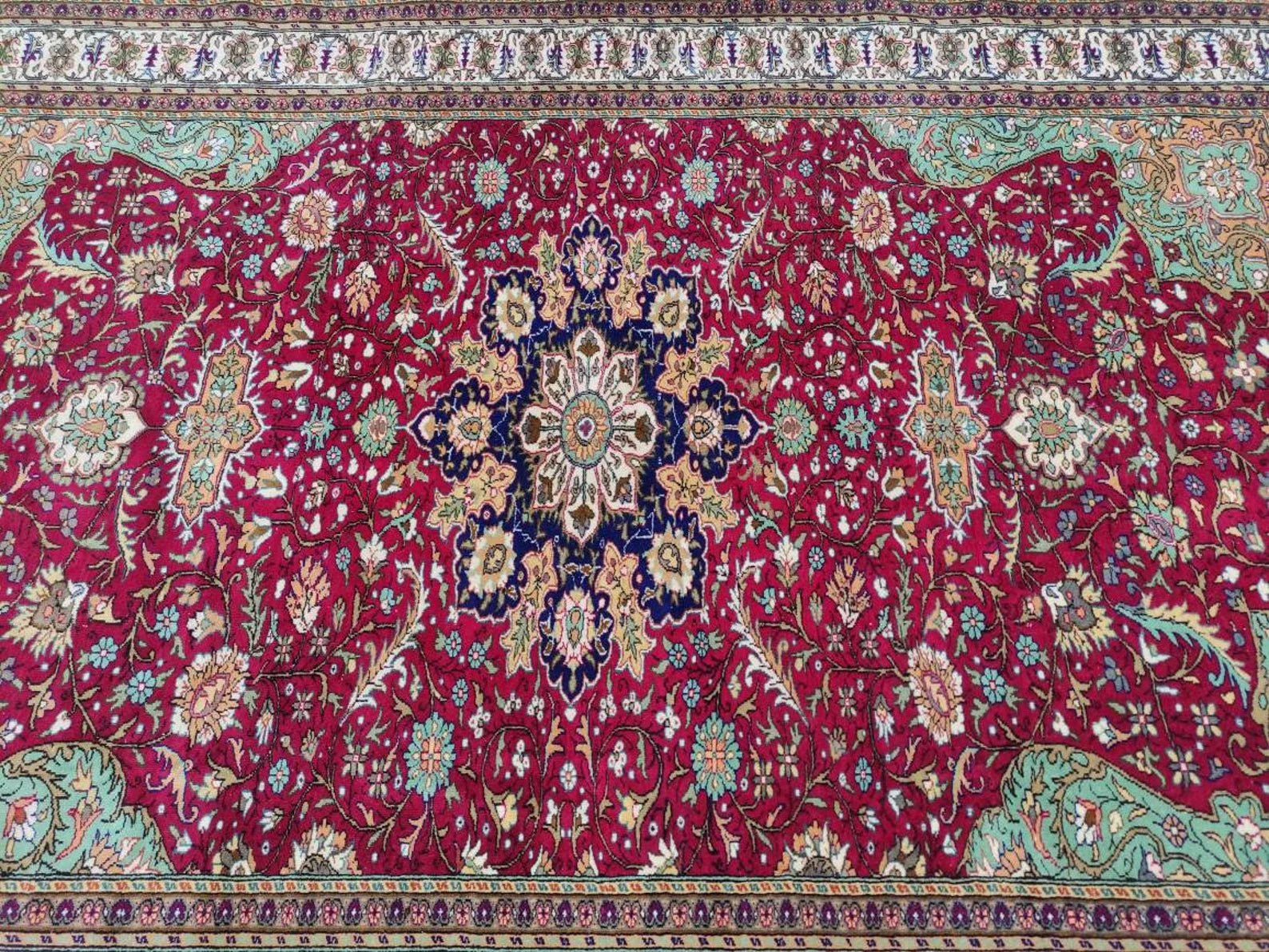 XL Vintage Persian Accent Area Rug 6.5 x 9.8 ft