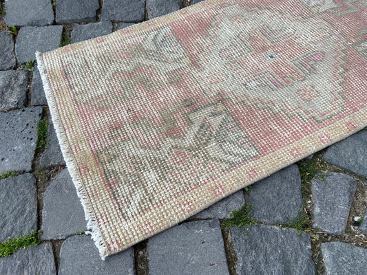 Vintage Turkish Mini Rug 2.7 x 4 ft