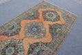Vintage Turkish Accent Area rug 4.6 x 13.4 ft