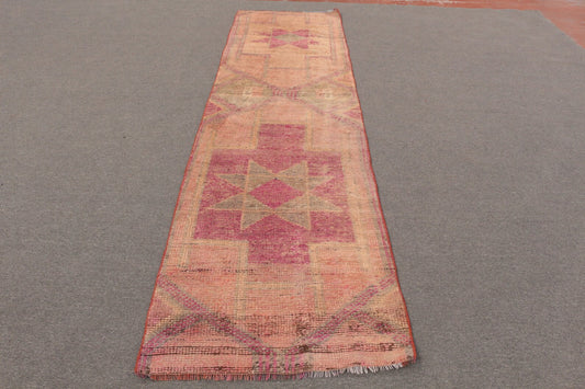 Vintage Turkish Runner Rug 2.8 x 11.1 ft