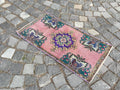 Vintage Turkish Mini Rug 1.5 x 2.8 ft