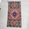 Vintage Turkish Mini Rug 1.5 x 3 ft