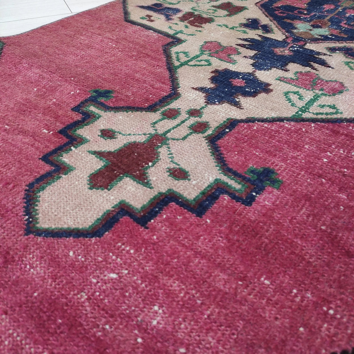 Vintage Turkish Runner Rug 2.8 x 8.7 ft