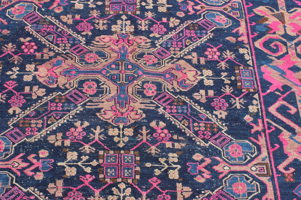 XL Vintage Soumak Accent Area Rug 5.6 x 12.8 ft