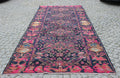 XL Vintage Soumak Accent Area Rug 5.6 x 12.8 ft