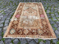 Vintage Turkish Accent Area rug 3.2 x 5.5 ft