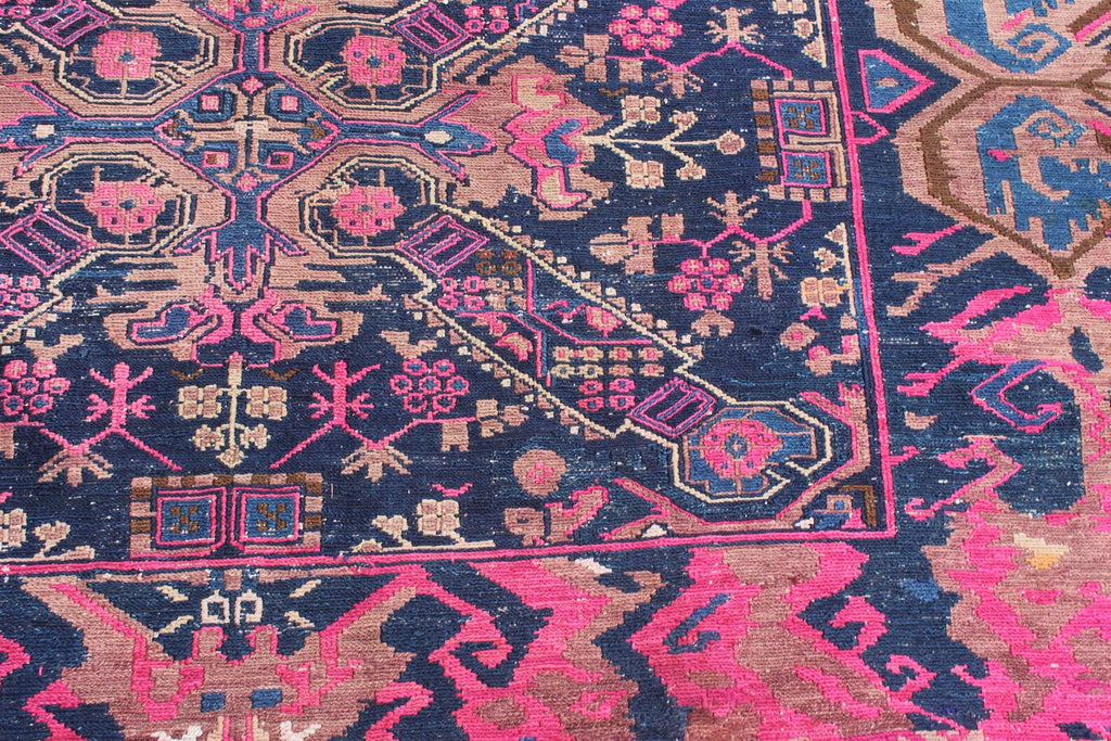 XL Vintage Soumak Accent Area Rug 5.6 x 12.8 ft