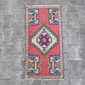 Vintage Turkish Mini Rug 1.5 x 3 ft