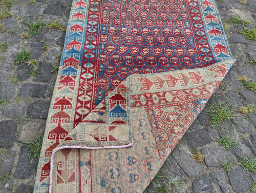 Vintage Persian Runner Rug 3.3 x 9.9 ft
