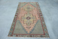 Vintage Turkish Accent Area rug 4 x 8.1 ft